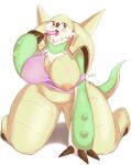  2019 anthro big_breasts blush breasts chesnaught female fur hi_res mammal nintendo nipples one_breast_out open_mouth pok&eacute;mon pok&eacute;mon_(species) pussy skulkers solo tongue video_games 