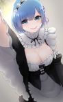  cleavage maid re_zero_kara_hajimeru_isekai_seikatsu rem_(re_zero) shiba_930 