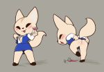  2019 aggressive_retsuko ajin alcohol anthro anus barely_visible_anus barely_visible_genitalia beverage blush bottomwear breasts canid canine clothing female fennec fenneko fox grey_background mammal presenting presenting_pussy pussy sanrio simple_background skirt small_breasts solo wine 