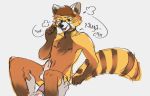  2019 adjusting_glasses aggressive_retsuko ailurid anal anal_penetration anthro anthro_on_anthro anthro_penetrated anthro_penetrating anthro_penetrating_anthro balls blush bodily_fluids brown_fur brown_hair chair_position circumcised claws condom cum cum_on_penis cum_string digital_media_(artwork) disembodied disembodied_penis duo erection eyewear fingers from_behind_position fur genital_fluids glasses haida hair humanoid_penis lying male male/male male_penetrated male_penetrating mammal multicolored_fur nipples nude on_back open_mouth penetration penis pink_tongue precum red_fur red_panda russian russian_text sanrio sex simple_background sitting speech_bubble straddling sweetluna4444 text thomas_miles tongue yellow_fur 