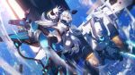  evelynn_(final_gear) final_gear heels horns kvpk5428 mecha pantsu skirt_lift thighhighs wallpaper 