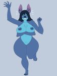  2019 3:4 4_arms 4_toes 5_fingers alien alternate_species antennae_(anatomy) anthro big_breasts black_eyes blue_hair blue_nipples blue_nose blush breasts chest_tuft crossed_arms crotch_tuft digital_media_(artwork) dipstick_antennae disney experiment_(lilo_and_stitch) eye_through_hair female fingers flat_colors full-length_portrait gesture grin hair hi_res lilo_and_stitch long_hair lurking_tyger multi_arm multi_limb multicolored_antennae nani_pelekai navel nipples notched_ear portrait pussy smile solo stitch_(lilo_and_stitch) thick_thighs toes translucent translucent_hair tuft waving wide_hips 