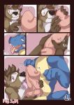  2019 absurd_res alx_(lousy7) anthro anthro_on_feral bestiality blush comic digital_media_(artwork) dirtyturquoise dragon duo feral hi_res licking male male/male oral penile penis penis_lick quo_(rubbishdragon) ringtail sex size_difference tongue tongue_out 