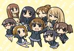  akiyama_mio black_eyes black_hair blazer blonde_hair blush brown_hair chibi closed_eyes everyone glasses hair_ornament hairband hairclip hirasawa_ui hirasawa_yui jacket k-on! kotobuki_tsumugi long_hair manabe_nodoka multiple_girls nakano_azusa nekoyama panties pantyhose school_uniform short_hair skirt socks suzuki_jun tainaka_ritsu tears twintails underwear yamanaka_sawako 