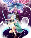  bad_id bad_pixiv_id hat highres hitodama japanese_clothes katana konpaku_youmu konpaku_youmu_(ghost) multiple_girls pink_eyes pink_hair saigyouji_yuyuko short_hair silver_hair sword tatsuyoshi touhou weapon 