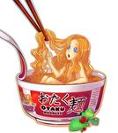  bad_id bad_pixiv_id blonde_hair blue_eyes bowl censored chopsticks convenient_censoring cup cup_ramen food hair_as_food hair_over_breasts hair_pull in_bowl in_container in_cup in_food lid long_hair minigirl noodles nude open_mouth original otaku personification qinni ramen recursion solo very_long_hair 
