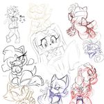  af-js amy_rose blaze_the_cat cream_the_rabbit crossover marine_the_raccoon meowth perverted_bunny pokemon rouge_the_bat sonic_team tails 