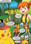  ashchu brock comic houndoom misty nintendo palcomix phanpy pikachu pokemon 