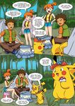  ashchu brock comic houndoom misty nintendo palcomix phanpy pikachu pokemon 