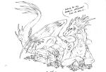 absurd_res aku_(artist) dragon feral hi_res scalie simple_background white_background 