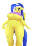  absurd_res accessory anthro belly big_breasts blue_eyes blush booponies breasts equid equine hair_accessory hairband hi_res horse lemon_frost lineless low-angle_view mammal my_little_pony nipples pony pterippus pussy smile standing stretched_shirt teeth tongue wings 
