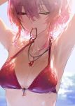  bikini_top cleavage jougasaki_mika mossi the_idolm@ster the_idolm@ster_cinderella_girls wet 