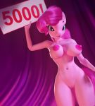  2019 animated areola big_breasts blue_eyes bouncing breasts eqamrd equid equine female friendship_is_magic horse jumping looking_at_viewer mammal my_little_pony nipples nude pinkie_pie_(mlp) pony pussy sign solo 