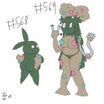  1:1 2019 animate_inanimate anthro big_breasts breasts butt digital_media_(artwork) female garbodor hi_res huge_breasts nintendo pok&eacute;mon pok&eacute;mon_(species) simple_background slightly_chubby smile thick_thighs tmm4 trubbish video_games white_background 