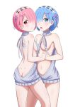  no_bra nopan ram_(re_zero) re_zero_kara_hajimeru_isekai_seikatsu rem_(re_zero) rere_(artist) sweater 