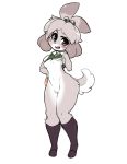  2019 animal_crossing anthro blush breasts canid canine canis clothing domestic_dog female fur hair hi_res isabelle_(animal_crossing) mammal nintendo nipples open_mouth pussy shih_tzu simple_background small_breasts solo toy_dog tsampikos undressing video_games yellow_fur 
