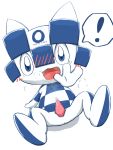  2019 2020_tokyo_olympic animal_genitalia animal_penis anthro anus blush erection hi_res male mascot miraitowa olympics open_mouth penis rokesys tapering_penis 