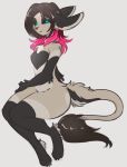  anthro female hair smile solo spazzykoneko unknown_species 