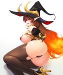  areola ass cameltoe dungeon_fighter erect_nipples heels no_bra pantsu pointy_ears snowball thighhighs thong torn_clothes witch 