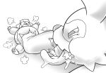  2018 4_fingers 4_toes absurd_res anthro bodily_fluids digital_media_(artwork) faceless_character feral fingers forced group half-closed_eyes hi_res high-angle_view inflatable inflatable_suit kent_womble kotetsu_redwood larger_pred looking_down macro micro monochrome nintendo oral_vore pawpads paws pok&eacute;mon pok&eacute;mon_(species) rubber saliva size_difference soft_vore suits teelhavok toes tongue tongue_out video_games vore womble zigzagoon 