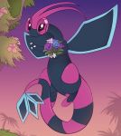  2019 alternate_color claws digital_media_(artwork) dragon female feral flower flygon fuf hi_res nintendo palm_tree plant pok&eacute;mon pok&eacute;mon_(species) scalie solo tree video_games wings 