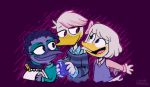  anatid anseriform avian bird disney duck ducktales ducktales_(2017) hummingbird lena_(ducktales) verdetempera violet_sabrewing webby_vanderquack 