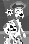 ! 101_dalmatian_street 101_dalmatians ? absurd_res anthro anthro_on_anthro balls black_and_white canid canine canis da_vinci_(101_dalmatians) dalmatian disney domestic_dog duo dylan_(101_dalmatians) female hi_res incest male male/female mammal monochrome nude penis playzone pussy 