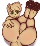  2019 absurd_res anthro anus balls big_butt butt church_(oddchurch) digital_media_(artwork) domestic_cat felid feline felis fur hair hi_res looking_at_viewer male mammal nude oddchurch pawpads simple_background smile solo thick_thighs wide_hips 