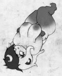  anthro big_breasts breasts cjrfm dark_nipples female giant_panda greyscale hi_res huge_breasts luna_paws mammal monochrome nipples nude slightly_chubby slit_pupils smutbunny solo thick_thighs ursid 