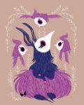  2016 aromatisse beak brown_background eyelashes feathers flying hi_res nintendo pok&eacute;mon pok&eacute;mon_(species) purple_feathers purple_sclera signature simple_background sitting spritzee unknown_artist unknown_artist_signature video_games 