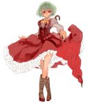  2girls boots cirno kazami_yuuka konabetate multiple_girls touhou 