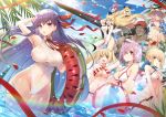 animal_ears anne_bonny_(fate/grand_order) bb_(fate/extra_ccc) berserker bikini breast_hold cameltoe eyepatch fate/grand_order francis_drake_(fate/grand_order) jeanne_d&#039;arc jeanne_d&#039;arc_(fate) mary_read_(fate/grand_order) mash_kyrielight megane open_shirt saber saber_extra see_through swimsuits tamamo_no_mae teddy_(khanshin) wet wet_clothes 