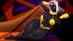  16:9 absurd_res alien barefoot ber00 big_breasts black_skin breasts clothed clothing duck_dodgers female hair hi_res humanoid looking_at_viewer martian not_furry queen_tyr&#039;ahnee solo thick_thighs white_hair 