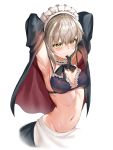  artoria_pendragon_alter_(fate/grand_order) cleavage fate/grand_order maid open_shirt tagme 