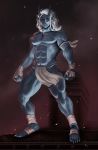  asian_mythology barechest blue_skin clothing conditional_dnp demon east_asian_mythology feet flexible_survival horn inkydemon japanese_mythology loincloth male mythology oni rane_(flexible_survival) solo tagme yōkai 