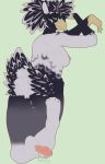  2019 anthro avian beak bird breasts butt chicken digital_media_(artwork) feathers female fingers galliform gallus_(genus) hi_res looking_at_viewer missy_(artist) nipples non-mammal_breasts nude olivia_deidre phasianid pussy simple_background smile solo 