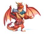  2018 anthro claws dragon gamutfeathers hi_res ignitus male membrane_(anatomy) membranous_wings scalie simple_background smoke solo spyro_the_dragon video_games western_dragon wings 