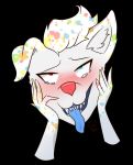  ahegao blush bodily_fluids canid canine canis crying cub domestic_dog drooling fcrestnymph hi_res invalid_tag looking_pleasured mammal moan pastel saliva solo tears tongue tongue_out young 