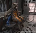  2015 3d_(animation) 3d_(artwork) animated anthro big_penis brown_fur clothed clothing digital_media_(artwork) dildo edit erection foreskin fur glans guardians_of_the_galaxy h0rs3 humanoid_penis jumpsuit long_foreskin loop low_res male mammal marvel masturbation penile penile_masturbation penis penis_through_fly poking_out procyonid raccoon retracting_foreskin rocket_raccoon sex_toy sitting solo uncut 