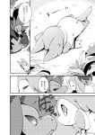  ambiguous_gender azuma_minatsu black_and_white comic dialogue eeveelution eye_contact forest hydreigon japanese_text looking_at_another manga monochrome nintendo pok&eacute;mon pok&eacute;mon_(species) sylveon text translation_request tree unconscious video_games wake_up 