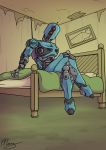  2019 absurd_res ada_(fallout) assaultron bed bedroom bethesda_softworks digital_media_(artwork) fallout female hi_res humanoid looking_at_viewer machine not_furry nude robot solo video_games 