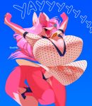  anthro big_breasts breasts canid canine clothed clothing crackiepipe curvaceous denisse female footwear fox hi_res high_heels huge_breasts mammal open_mouth shoes smile solo standing underwear 
