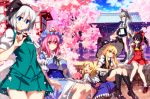  alice_margatroid black_hair blonde_hair blue_eyes boots bow breasts brown_eyes cherry_blossoms dress flowers gray_hair hakurei_reimu hat headband japanese_clothes katana kirisame_marisa konpaku_youmu miko mononobe_no_futo myon pantyhose petals pink_hair purple_eyes red_eyes saigyouji_yuyuko sazanami_mio short_hair shrine skirt sword touhou tree weapon witch witch_hat yellow_eyes 