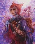  animal_humanoid cat_ears_(disambiguation) cat_humanoid crystal_exarch felid felid_humanoid feline feline_humanoid final_fantasy final_fantasy_xiv fiveonthe flower hair humanoid looking_at_viewer mammal mammal_humanoid miqo&#039;te plant red_hair solo square_enix video_games 