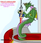  anal anal_penetration animated badendxxx bdsm big_penis bondage bound cum cum_inflation dragon_ball dragon_ball_z excessive_cum forced gay inflation male penetration penis rape reptile scalie sex size_difference suspension vegeta 