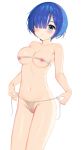  areola bikini nipples pussy re_zero_kara_hajimeru_isekai_seikatsu rem_(re_zero) see_through swimsuits tttanggvl uncensored undressing 