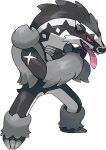  alpha_channel ambiguous_gender anthro barefoot claws fur long_tongue nintendo obstagoon official_art open_mouth pok&eacute;mon pok&eacute;mon_(species) red_eyes sharp_claws sharp_teeth simple_background smile solo standing teeth toe_claws tongue tongue_out transparent_background unknown_artist video_games 