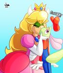  crown duo hi_res jamearts jimmy_(jamearts) kissing lizard mario_bros nintendo princess_koopa reptile scalie video_games 