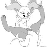  1:1 absurd_res bodily_fluids braixen combusken cum female genital_fluids hi_res male nintendo paws pok&eacute;mon pok&eacute;mon_(species) pussy smushpretzel teasing unbirthing vaginal video_games vore 