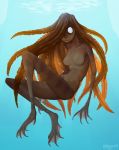  2019 breasts featureless_breasts female hi_res humanoid keadonger kelp marine membrane_(anatomy) scp-828 scp_foundation solo underwater water webbed_feet 